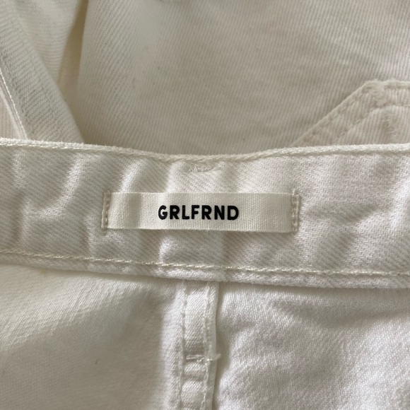 GRLFRND The Cindy High Waist Denim Short White Granada Wash - Picture 7 of 10